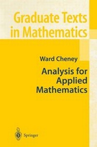 Enlarge image Cover: Analysis for Applied Mathematics - Springer