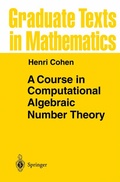 Cover: A Course in Computational Algebraic Number Theory - Springer