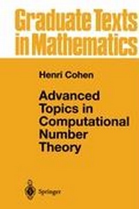 Enlarge image Cover: Advanced Topics in Computational Number Theory - Springer