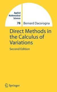 Enlarge image Cover: Direct Methods in the Calculus of Variations - Springer