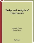 Cover: Design and Analysis of Experiments - Springer