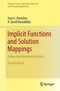 Cover: Implicit Functions and Solution Mappings - Springer
