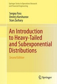 Enlarge image Cover: An Introduction to Heavy-Tailed and Subexponential Distributions - Springer