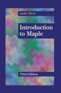 Enlarge image Cover: Introduction to Maple - Springer