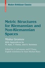 Cover: Metric Structures for Riemannian and Non-Riemannian Spaces - Birkhauser Boston Inc