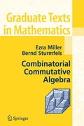 Cover: Combinatorial Commutative Algebra - Springer