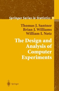 Enlarge image Cover: The Design and Analysis of Computer Experiments - Springer
