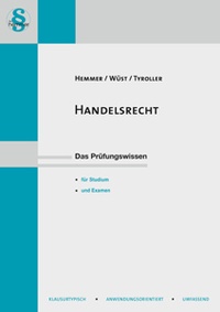 Enlarge image Cover: Skript Handelsrecht - Hemmer-Wüst