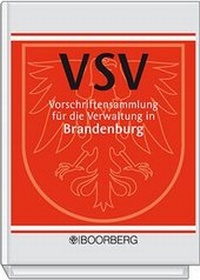 Bild: Vorschriftensammlung für die Verwaltung in Brandenburg - VSV - Boorberg