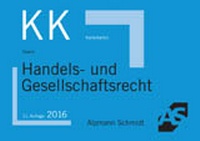 Abbildung von: Karteikarten Handels- und Gesellschaftsrecht - Alpmann Schmidt