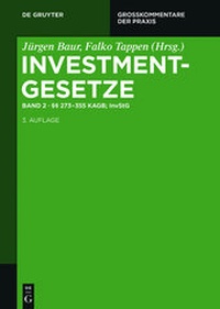 Abbildung von: Investmentgesetze  - De Gruyter