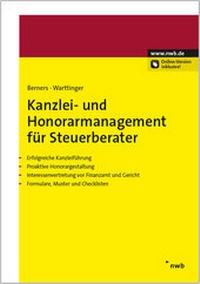 Abbildung von: Kanzlei- und Honorarmanagement für Steuerberater - NWB
