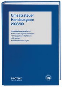 Abbildung von: Umsatzsteuer Handausgabe 2008/09 - Stollfuß