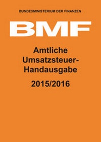 Abbildung von: Amtliche Umsatzsteuer-Handausgabe 2015/2016 - HDS