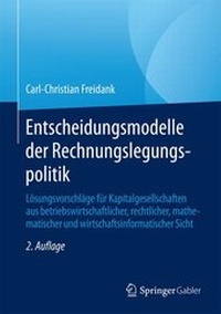 Abbildung von: Entscheidungsmodelle der Rechnungslegungspolitik - Springer Gabler