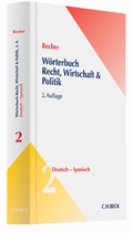 Cover: W&ouml;rterbuch Recht, Wirtschaft & Politik - C.H.BECK