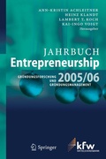Cover: Jahrbuch Entrepreneurship 2005/06 - Springer