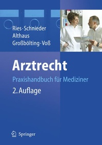 Enlarge image Cover: Arztrecht - Springer