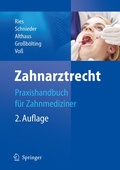 Cover: Zahnarztrecht - Springer