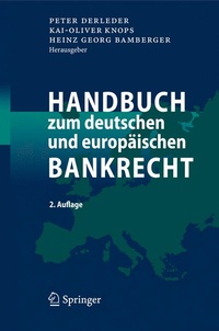 Abbildung von: Handbuch zum deutschen und europäischen Bankrecht - Springer