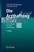 Cover: Die Arzthaftung - Springer