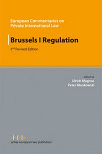 Enlarge image Cover: Brussels I Regulation - Sellier. European Law Publishers