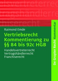 Abbildung von: Vertriebsrecht - De Gruyter
