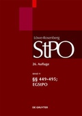 Cover: L&ouml;we/Rosenberg. Die Strafproze&szlig;ordnung und das Gerichtsverfassungsgesetz. Gro&szlig;kommentar - De Gruyter
