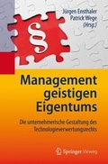 Cover: Management geistigen Eigentums - Springer