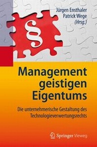 Enlarge image Cover: Management geistigen Eigentums - Springer