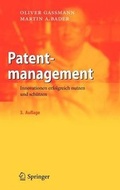 Cover: Patentmanagement - Springer