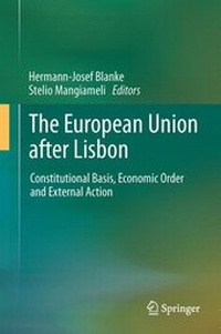 Enlarge image Cover: The European Union after Lisbon - Springer