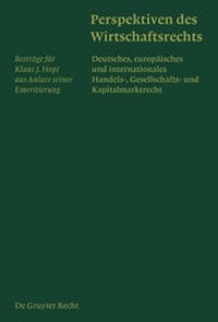 Abbildung von: Perspektiven des Wirtschaftsrechts - De Gruyter