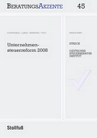 Abbildung von: Unternehmensteuerreform 2008 - Stollfuß