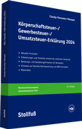 Abbildung von: Körperschaftsteuer-, Gewerbesteuer-, Umsatzsteuer-Erklärung - online - Stollfuß
