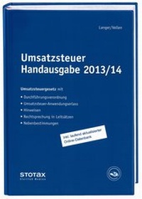 Abbildung von: Umsatzsteuer Handausgabe 2013/14 - Stollfuß