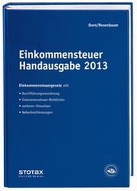 Abbildung von: Einkommensteuer Handausgabe 2013 - Stollfuß