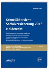 Abbildung von: Schnellübersicht Sozialversicherung 2013 Melderecht - Stollfuß