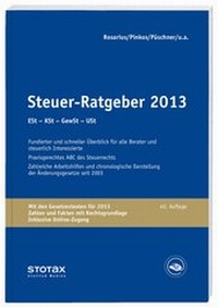 Abbildung von: Steuer-Ratgeber 2013 - Stollfuß