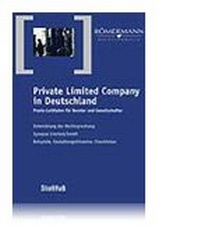 Abbildung von: Private Limited Company in Deutschland - Stollfuß