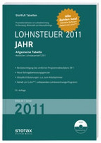 Abbildung von: Lohnsteuertabelle 2011 Jahr - Stollfuß