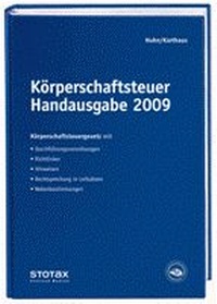 Abbildung von: Körperschaftsteuer Handausgabe 2009 - Stollfuß