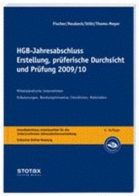 Abbildung von: HGB-Jahresabschluss. Erstellung, prüferische Durchsicht und Prüfung 2009/10 - Stollfuß
