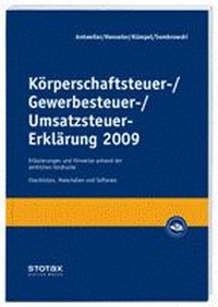 Abbildung von: Körperschaftsteuer-, Gewerbesteuer-, Umsatzsteuer-Erklärung 2009 - Stollfuß