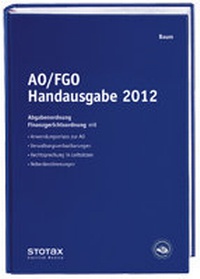 Enlarge image Cover: AO/FGO Handausgabe 2012 - Stollfuß