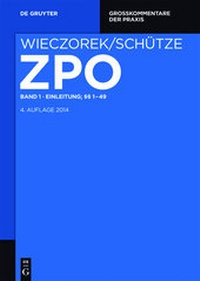 Abbildung von: Zivilprozessordnung und Nebengesetze: ZPO - De Gruyter