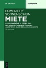 Cover: Miete - De Gruyter