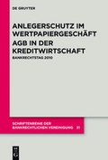 Cover: Anlegerschutz im Wertpapiergesch&auml;ft. AGB in der Kreditwirtschaft - De Gruyter