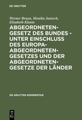 Cover: Abgeordnetengesetz - De Gruyter