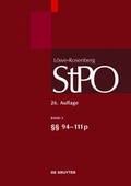 Cover: L&ouml;we/Rosenberg. Die Strafproze&szlig;ordnung und das Gerichtsverfassungsgesetz - De Gruyter